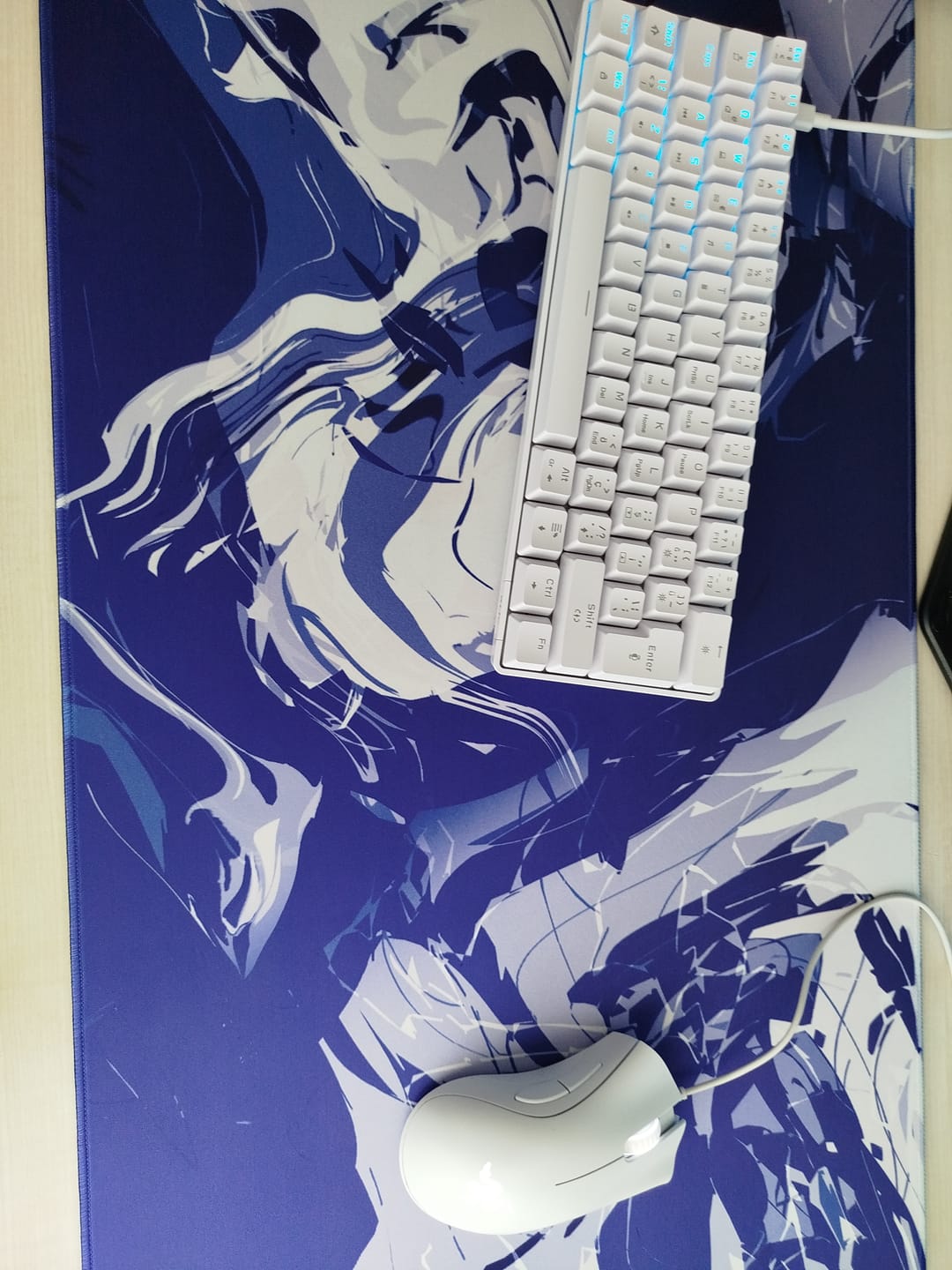 Customer photo review of Wraith Studio Daydream Deskmat