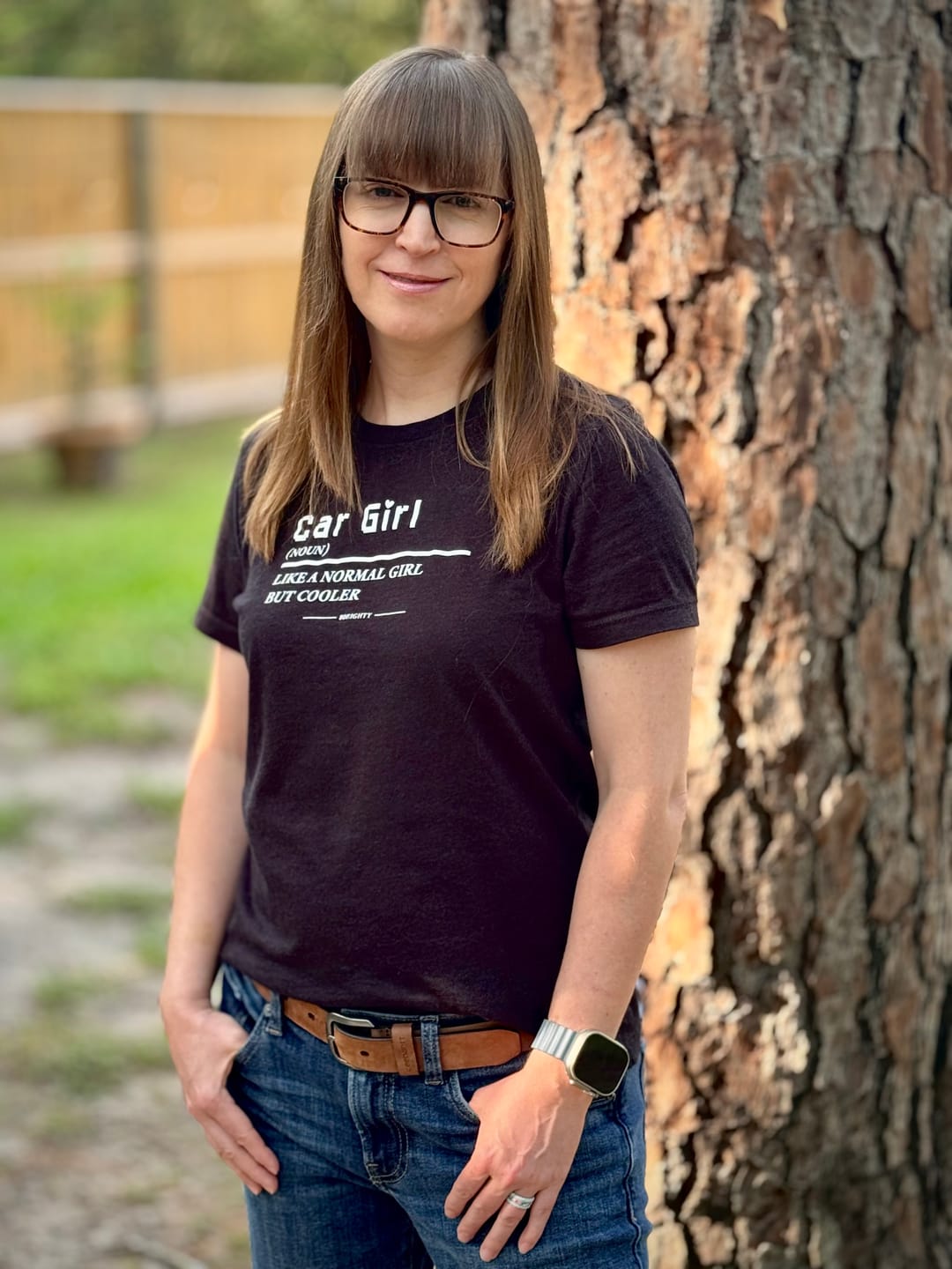Customer photo review of 80Eighty® Women's Car Girl Shirt