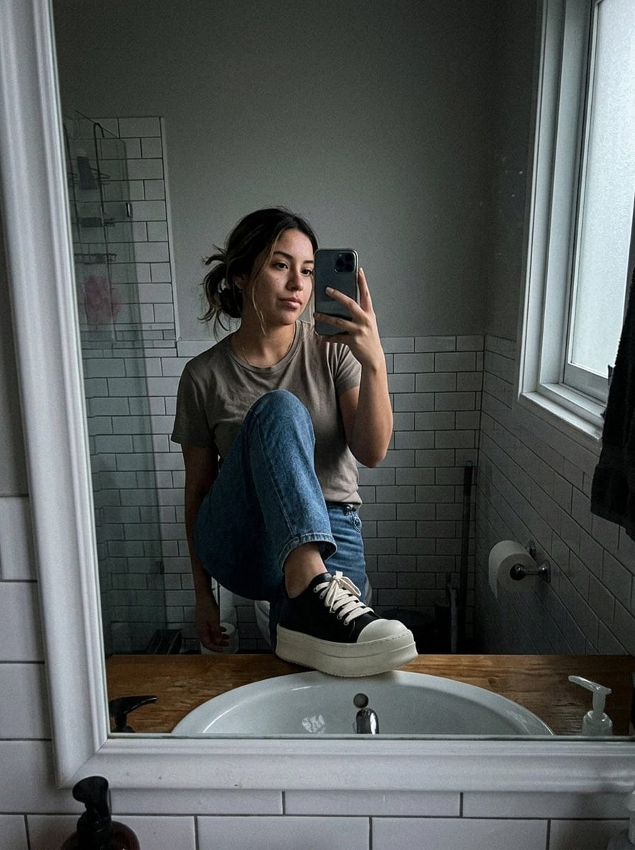 Customer photo review of Low-top German Training Chunky Sneakers