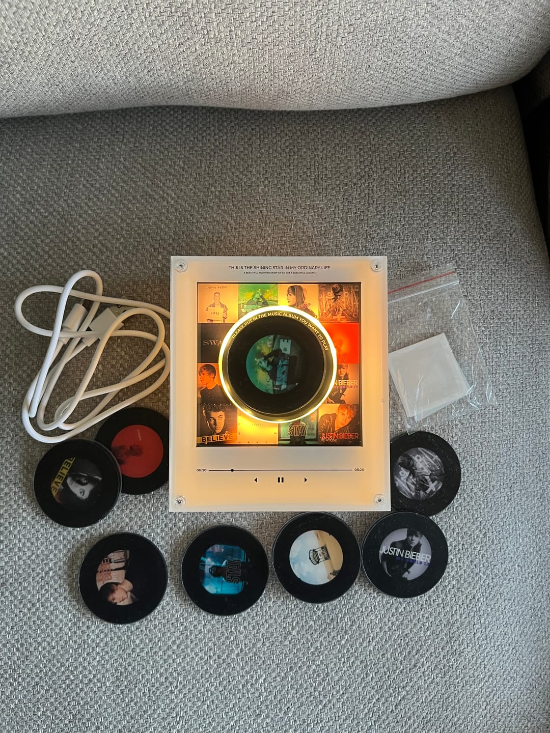 Customer photo review of Replay Music Player - Justin Bieber Edition