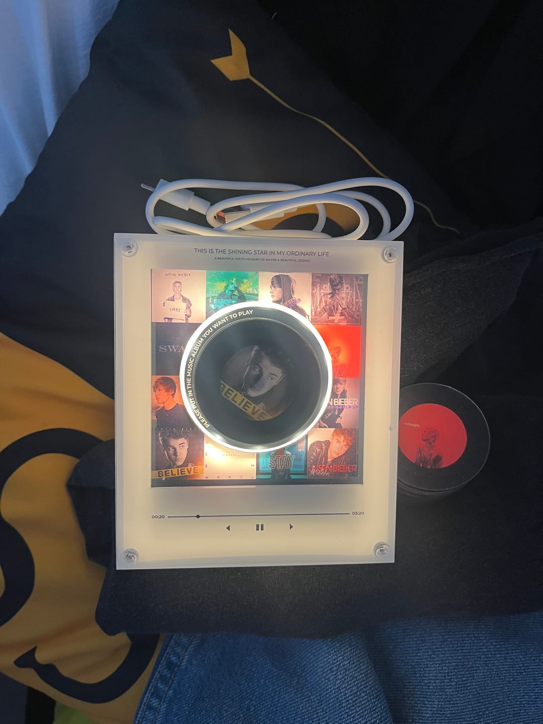 Customer photo review of Replay Music Player - Justin Bieber Edition