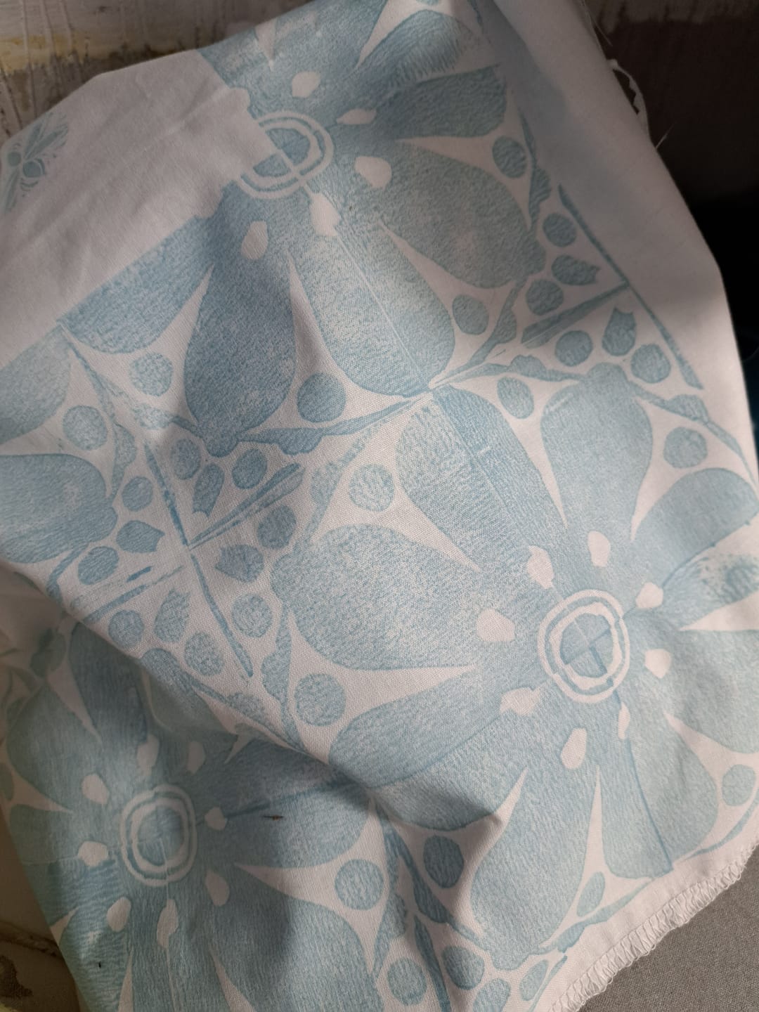 Customer photo review of White Mercerised 100% Cotton Fabric