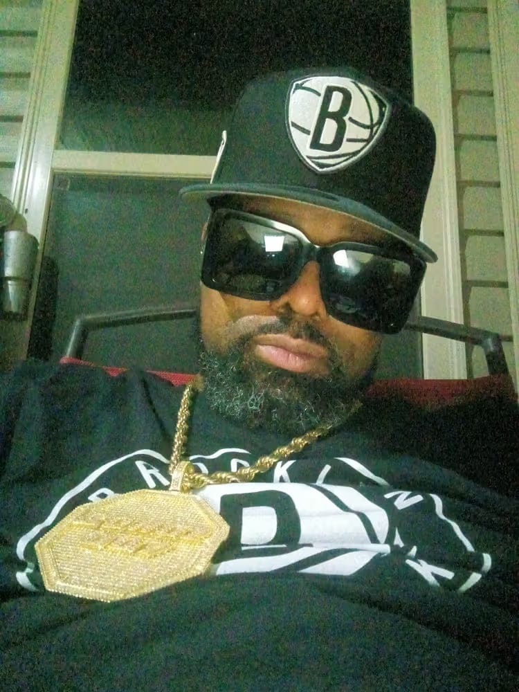 Customer photo review of Custom 3D Letter Large Octagonal Iced-Out Pendant - 80mm