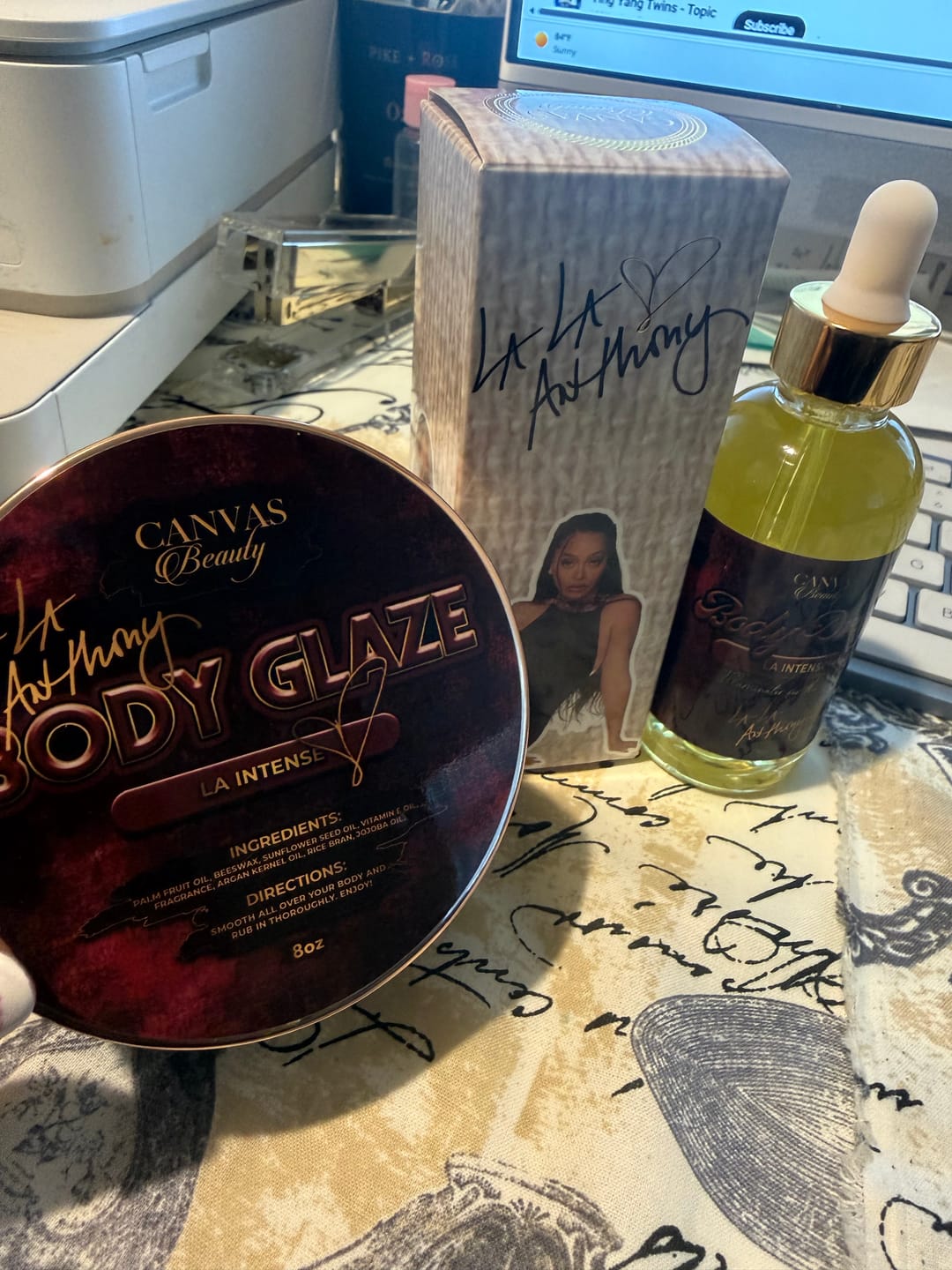 Customer photo review of CANVAS x LALA ANTHONY LIMITED EDITION COLLAB: LA INTENSE BODY DROPS