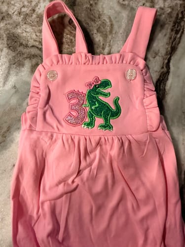 Customer photo review of MAY PRE-SALE Ruffle Vintage Bubble Romper
