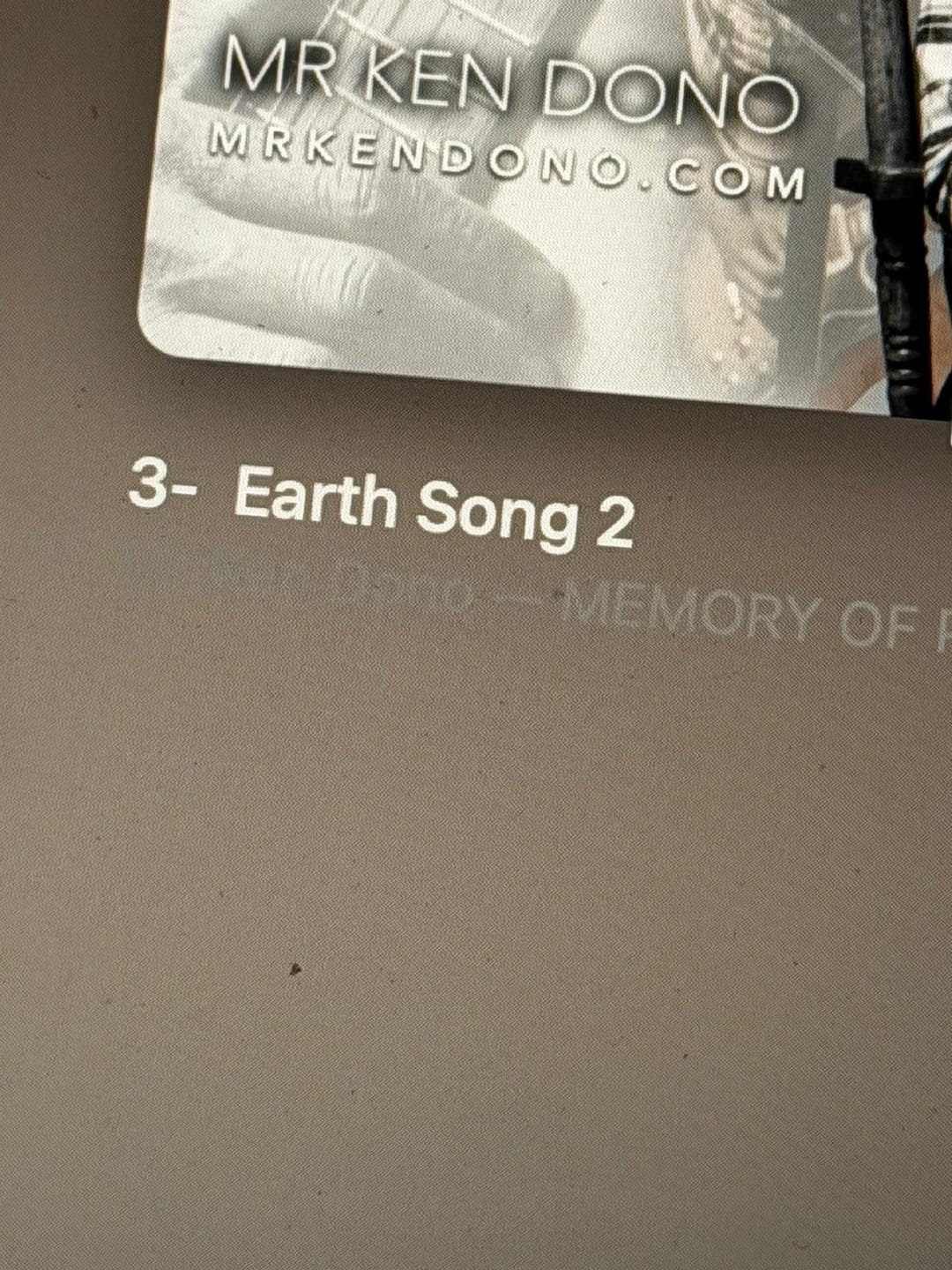 Customer photo review of Memory of Peace