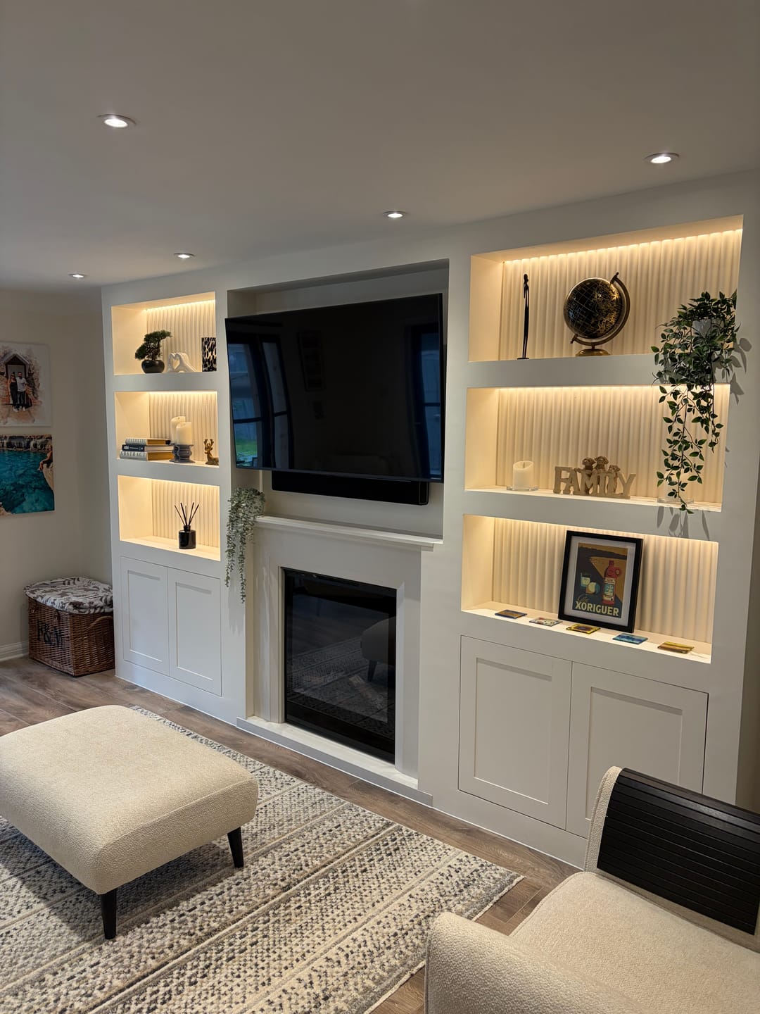 Customer photo review of Paintable MDF Wall Panel 240cm x 60cm