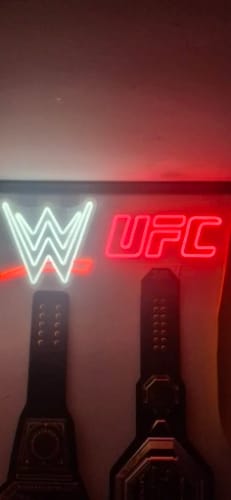 Customer photo review of Wrestling Neon Sign LED