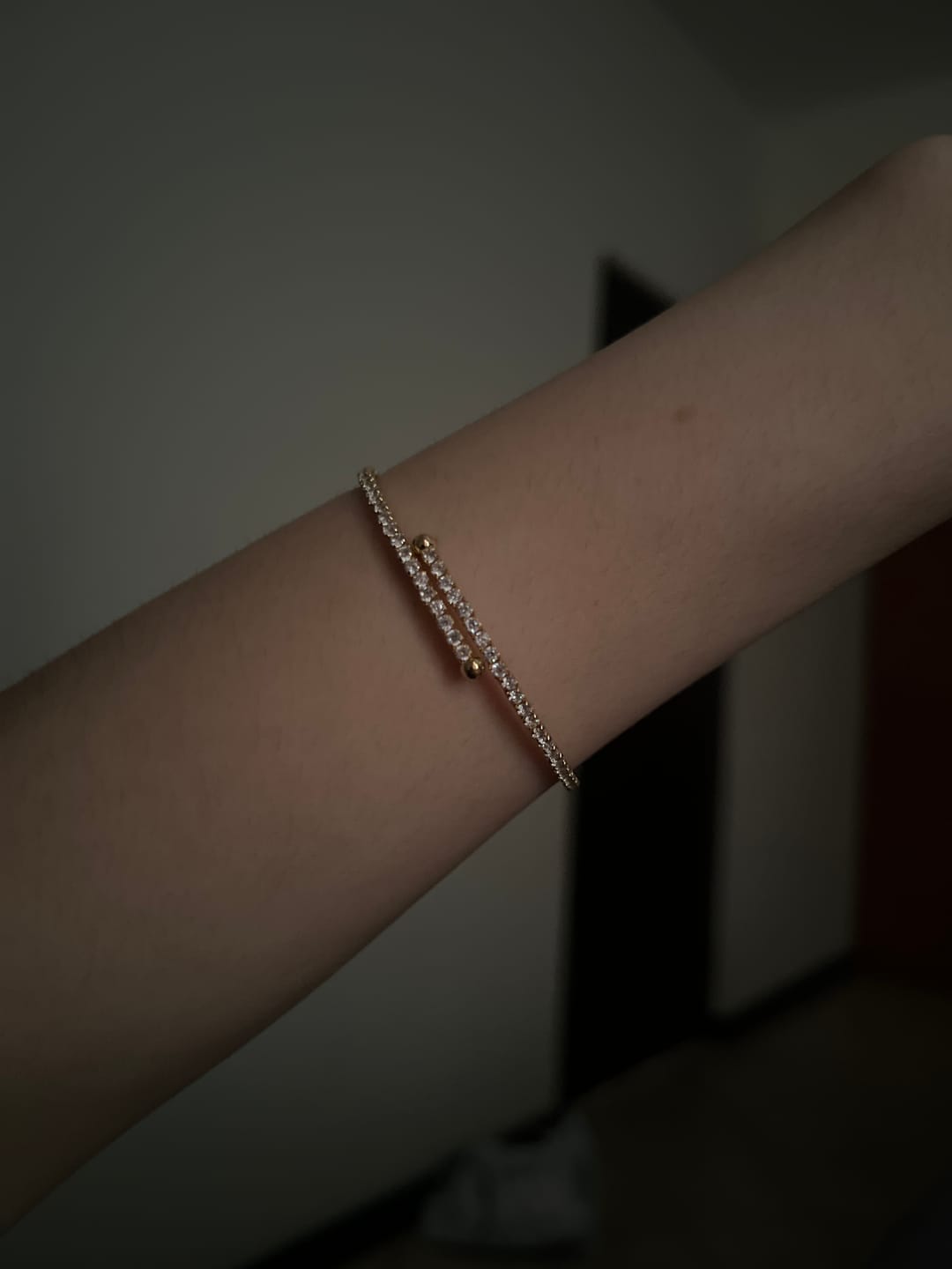 Customer photo review of Brazalete Flexible Con Zirconias