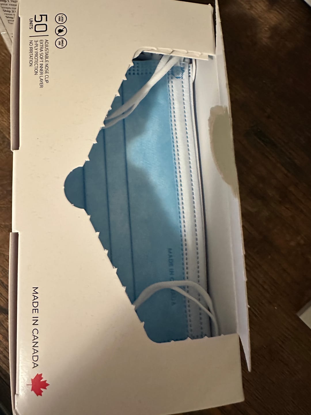 Customer photo review of ASTM Level 3 Medical Procedure Face Mask Made in Canada