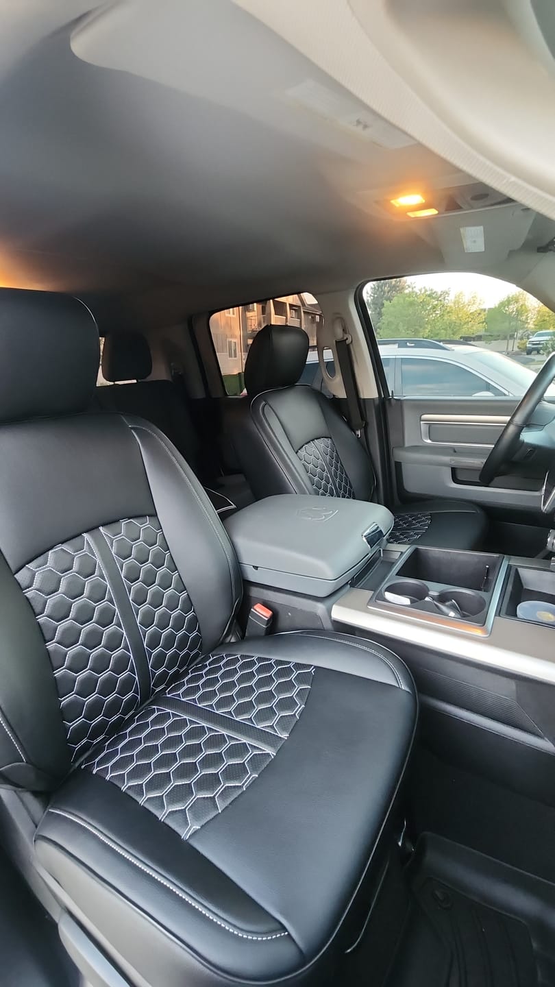 Customer photo review of 2009+ Dodge Ram Classic Leather Seat Covers