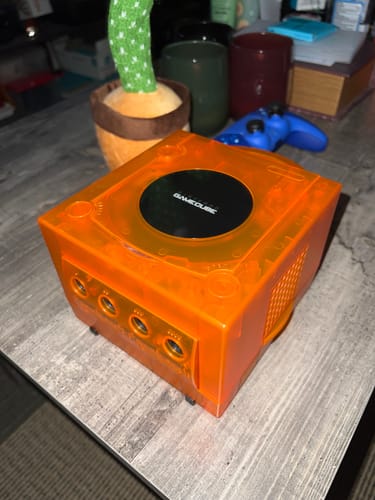 Customer photo review of Nintendo GameCube Console – Clear Orange (Reshell)