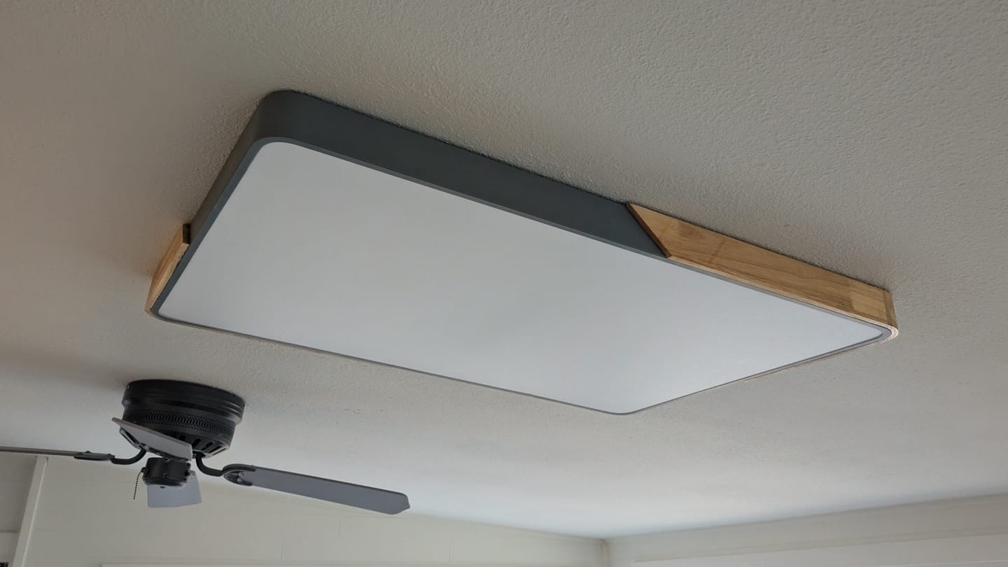 Customer photo review of Rectangle LED Flush Mount Light