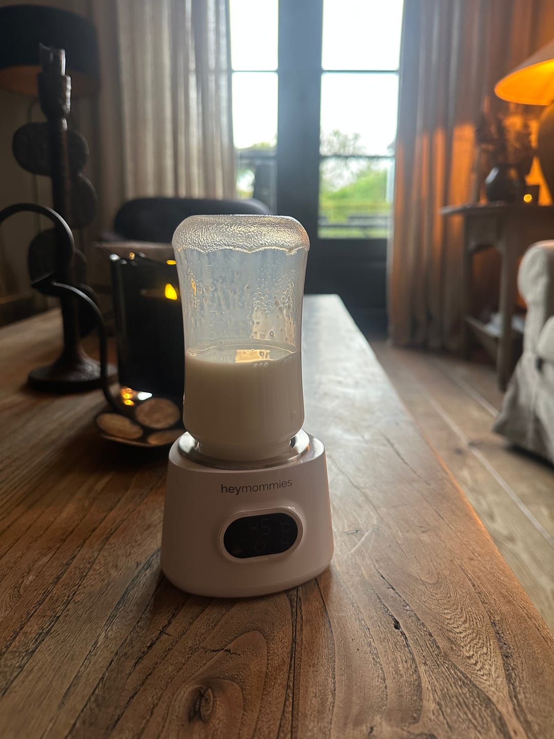 Customer photo review of Draagbare Flessenwarmer - Heymommies Warm Plus