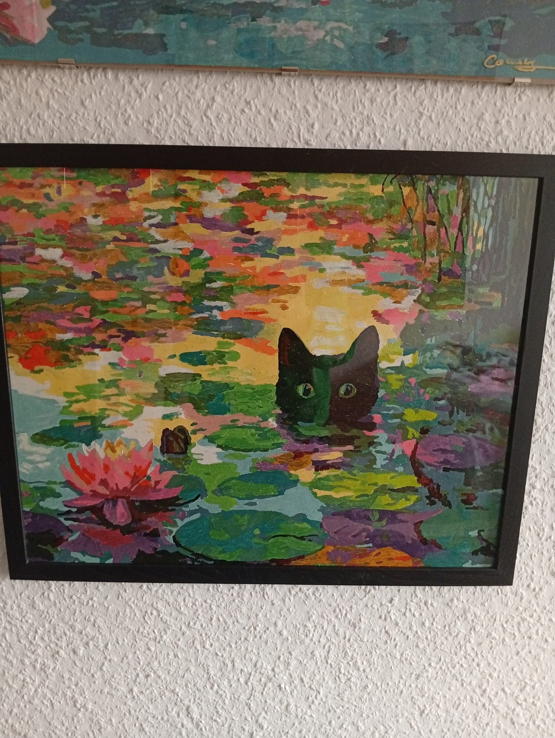 Customer photo review of Malen nach Zahlen - Eine Seerosen-Katze