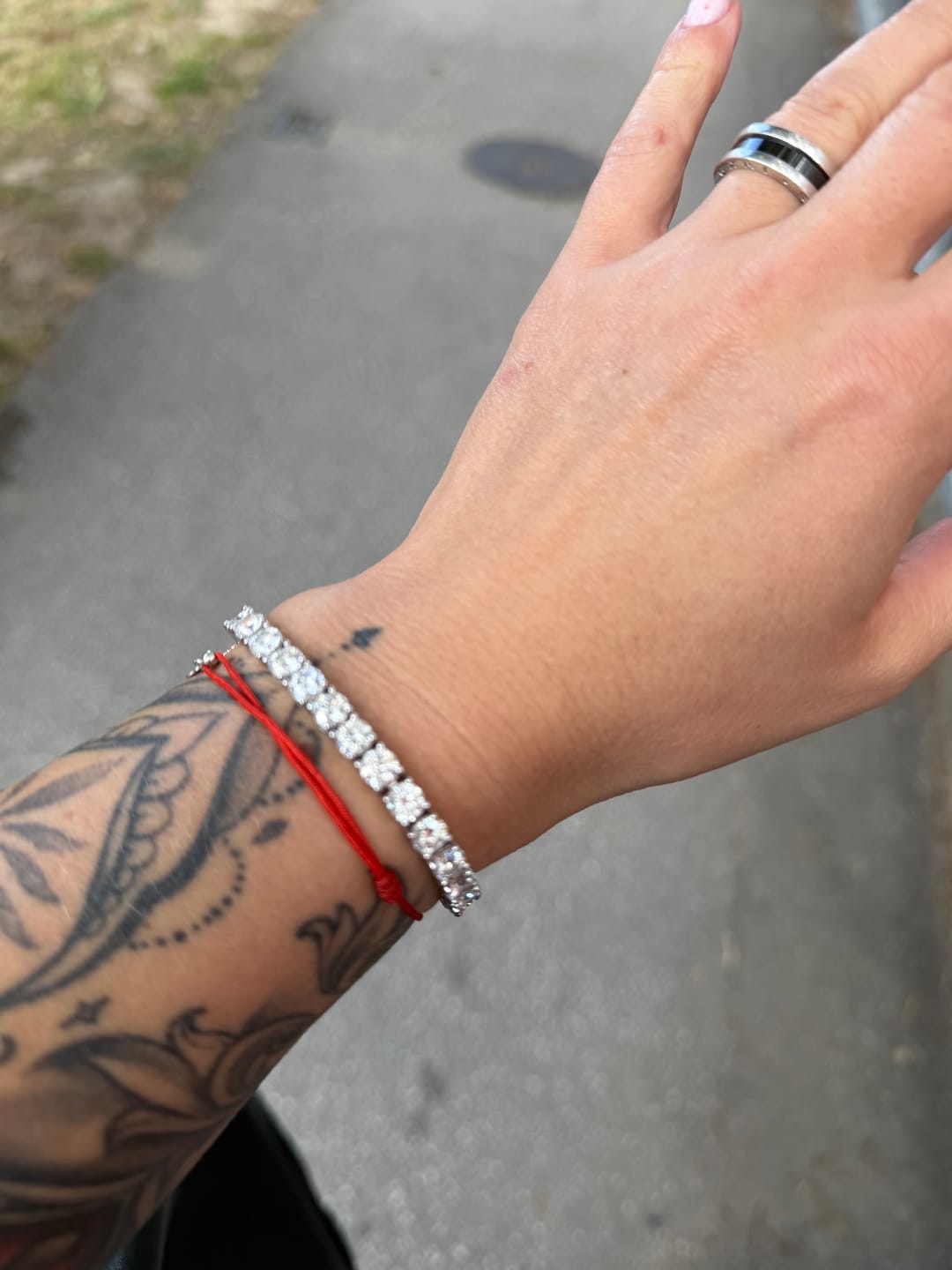 Customer photo review of MOISSANITE TENNIS BRACELET. - 5MM
