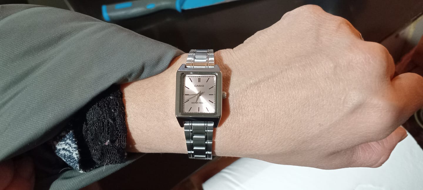 Customer photo review of Reloj Casio Tank Análogo LTP-V007D-4EUDF Acero