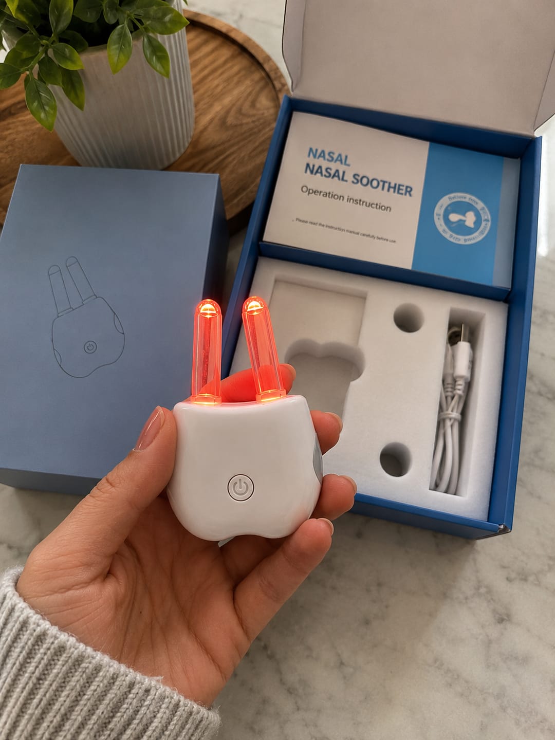 Customer photo review of Nasera™ Terapia Nasal de Luz Roja