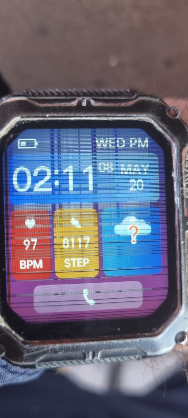 Customer photo review of Hard Hat Smartwatch