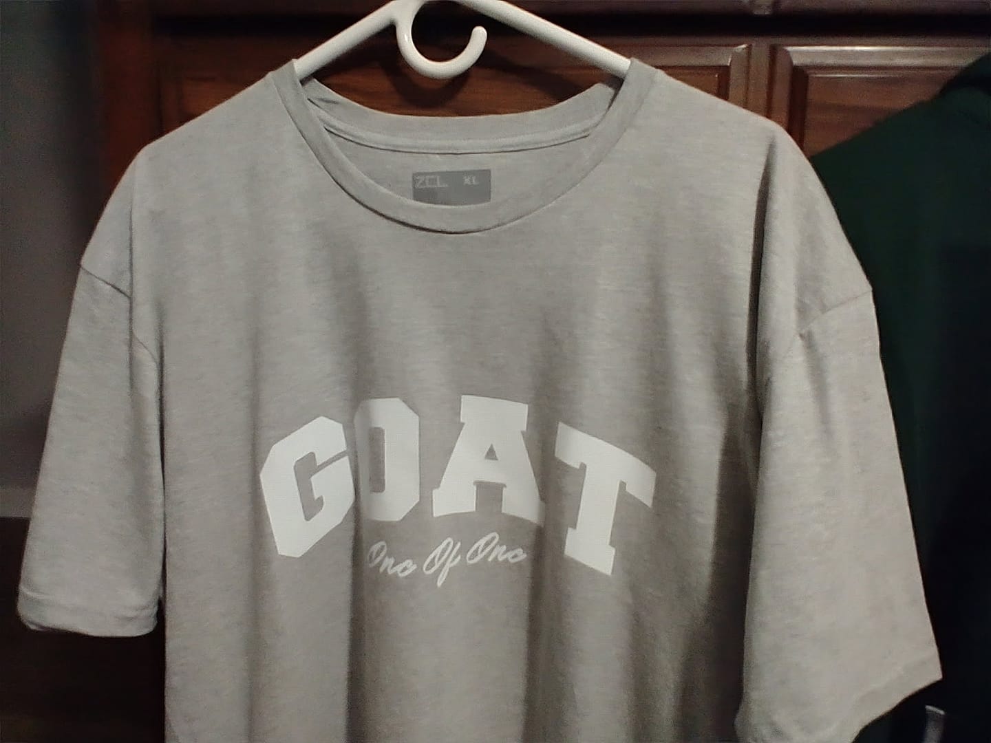 Customer photo review of Goat Tee (White Logo)