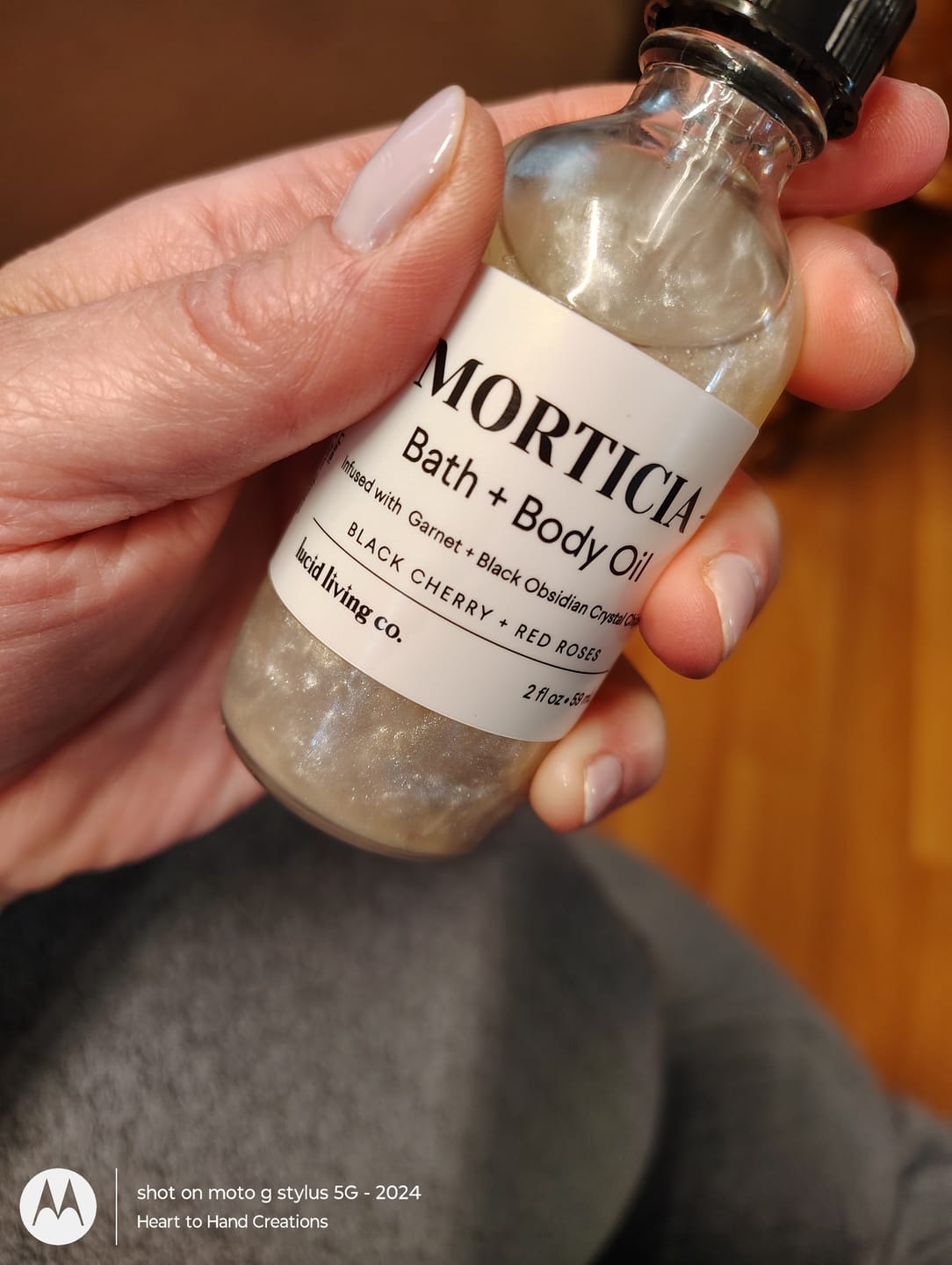 Customer photo review of Persephone Bath & Body Oil