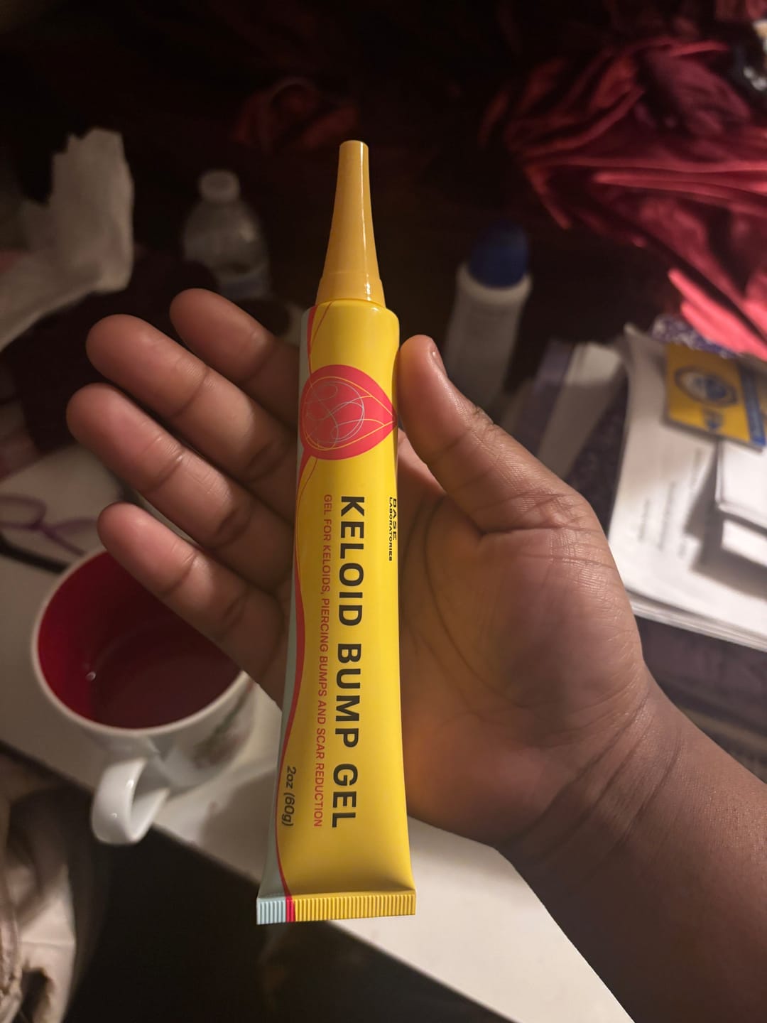 Customer photo review of Keloid Bump Removal Gel