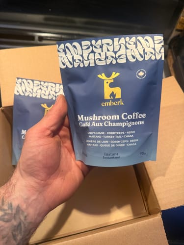 Customer photo review of Mushroom Coffee