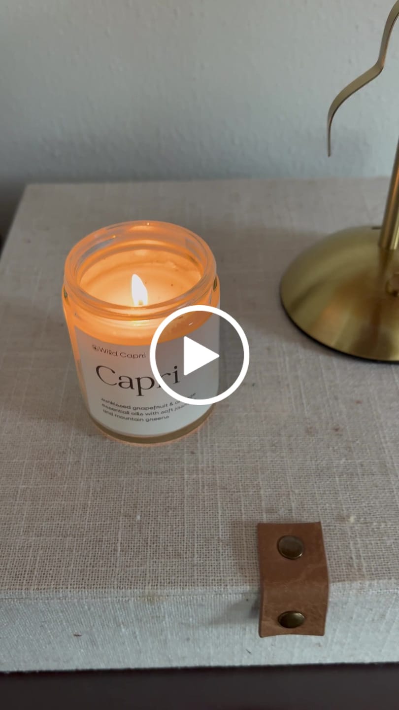 Customer video review of Wild Capri Candle