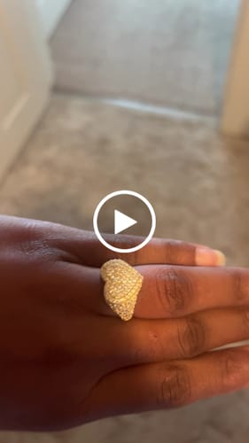 Customer video review of 14 K 💛 Heart CZ Ring (M) JTJ™