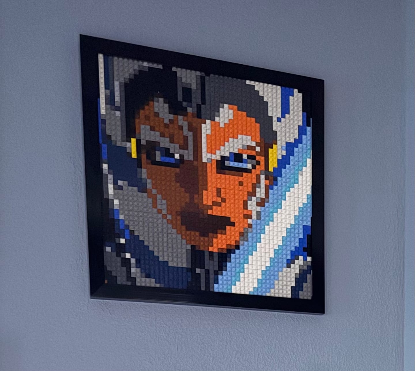 Customer photo review of Aluminium Frame - suitable for brick mosaics using 24x24 studs baseplates