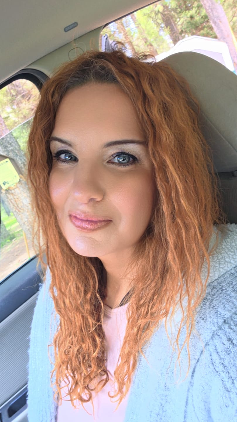 Customer photo review of Amazonia Icy Volcano Gray Prescription Colored Contact Lenses