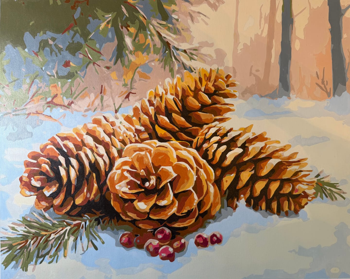 Customer photo review of Winter Pinecones