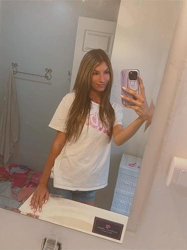 Customer photo review of Injection Tape In Virgin Hair Extensions Balayage Brown With Blonde #4/27/4