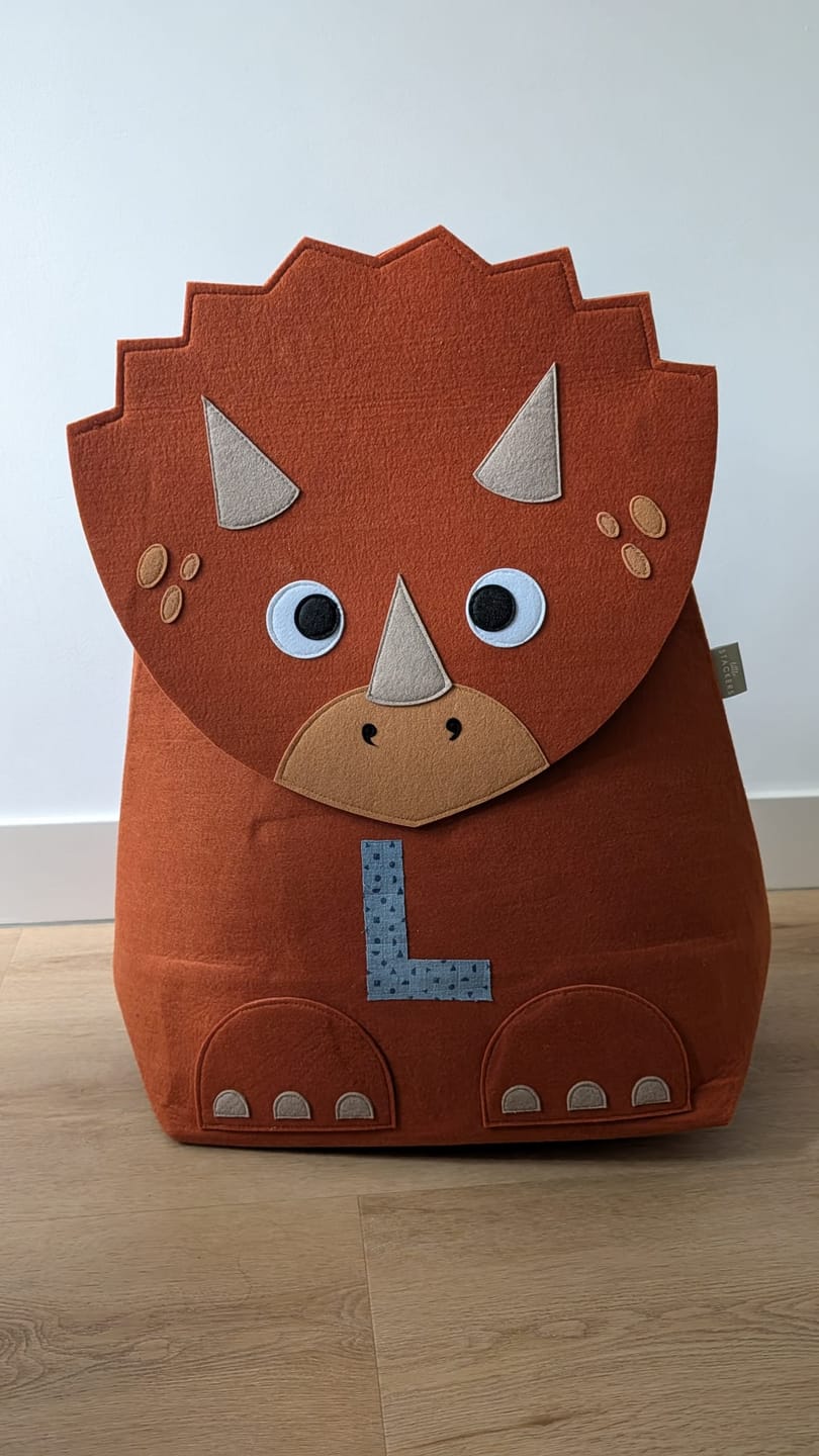 Customer photo review of Little Stackers - Opbergmand Triceratops