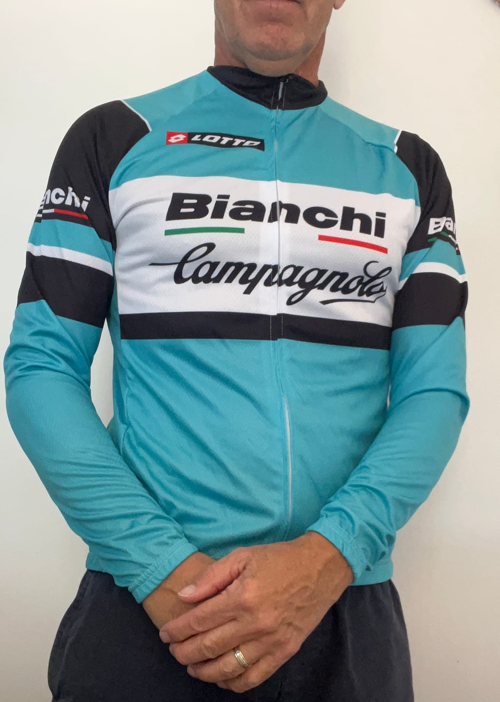 Customer photo review of Campagnolo Bianchi Long Sleeve Jersey