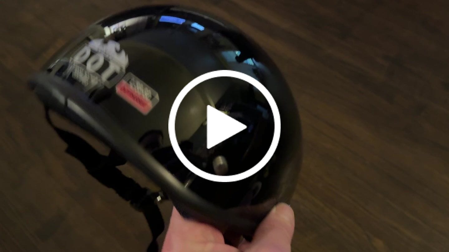 Customer video review of Lightweight SOA Style DOT Beanie Helmet / Gloss Black