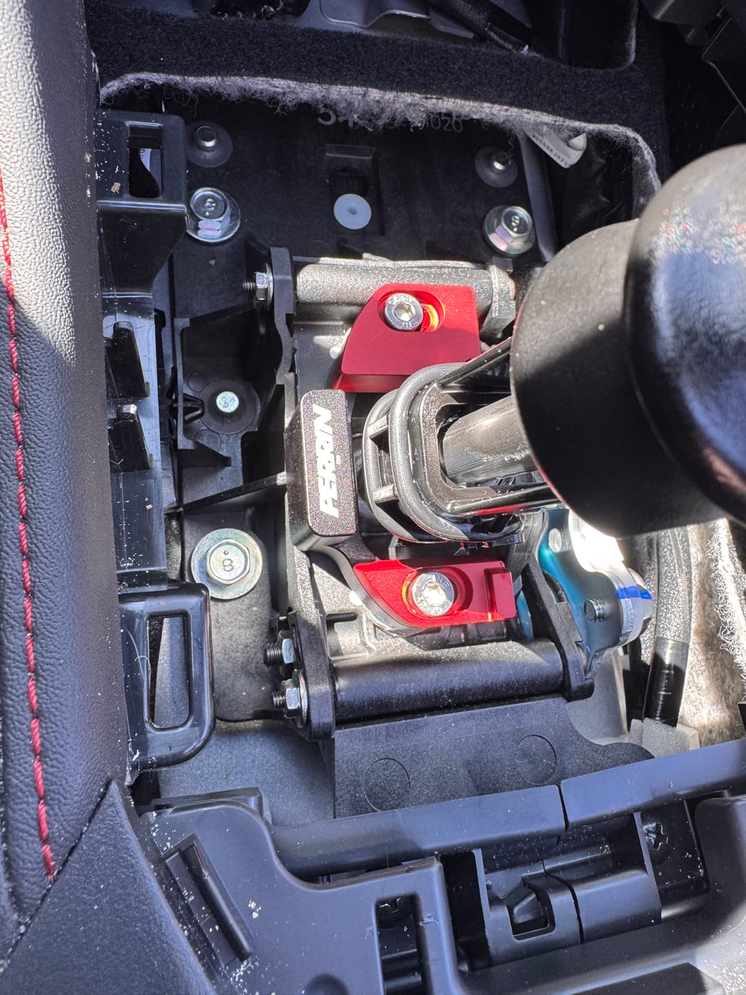 Customer photo review of Super Shifter Stop for 2018-2026 WRX with OEM Shifter