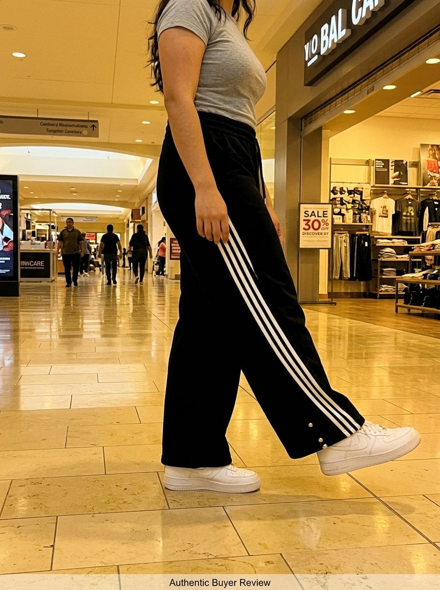 Customer photo review of Striped Loose Drape Pants