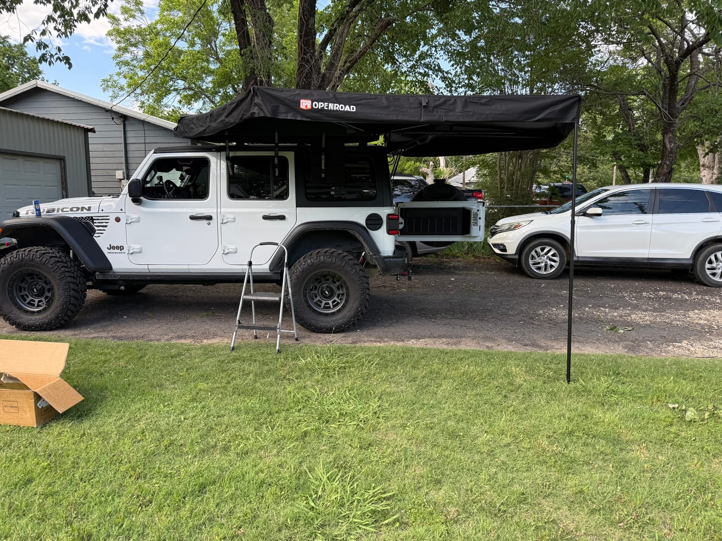 Customer photo review of OPENROAD 270 Free Standing Awning for Camping-Trail Series