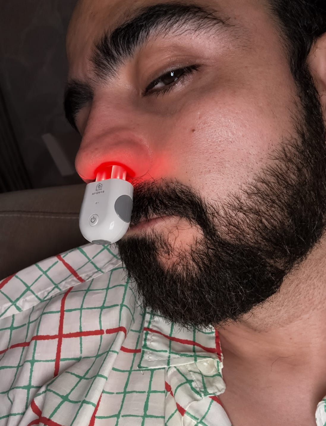 Customer photo review of Nasera™ Terapia Nasal de Luz Roja