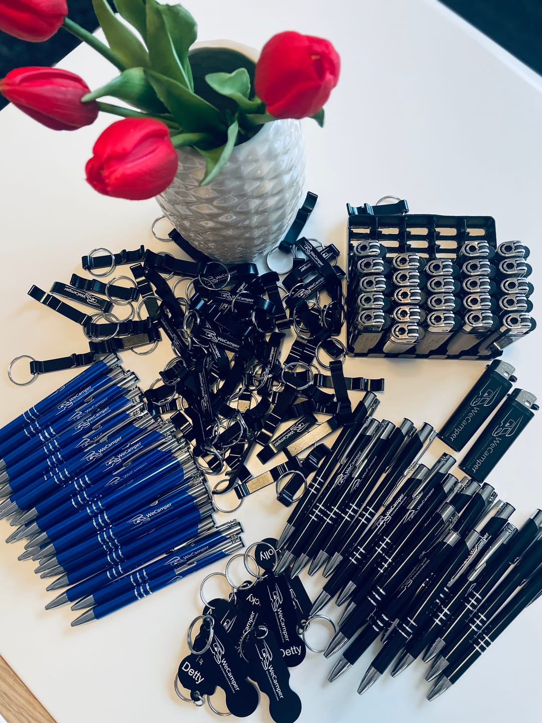 Customer photo review of Schlüsselanhänger mit Einkaufswagenlöser und Logo Schwarz