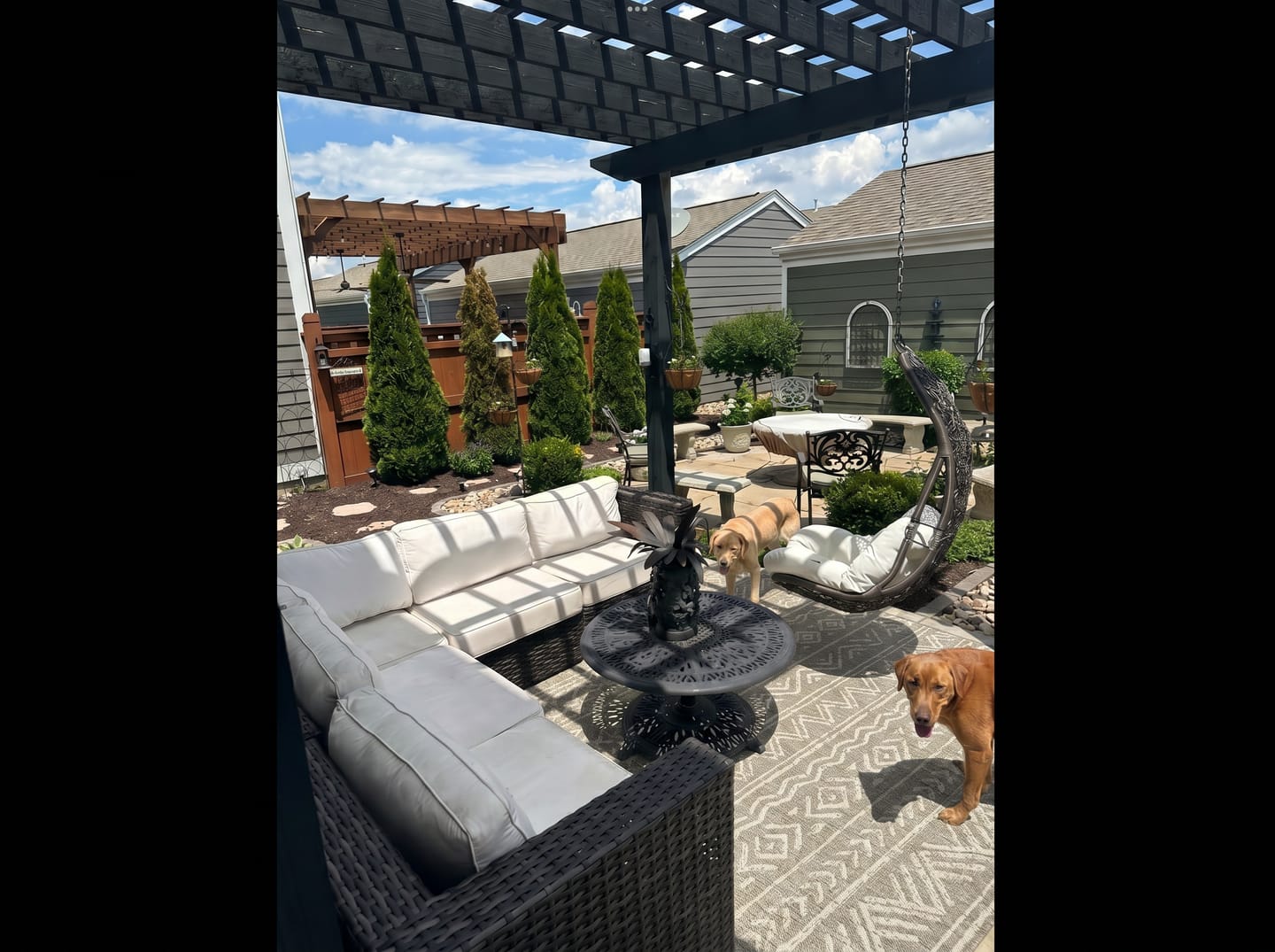 Customer photo review of Sahara Indoor/Outdoor Rug - Gray