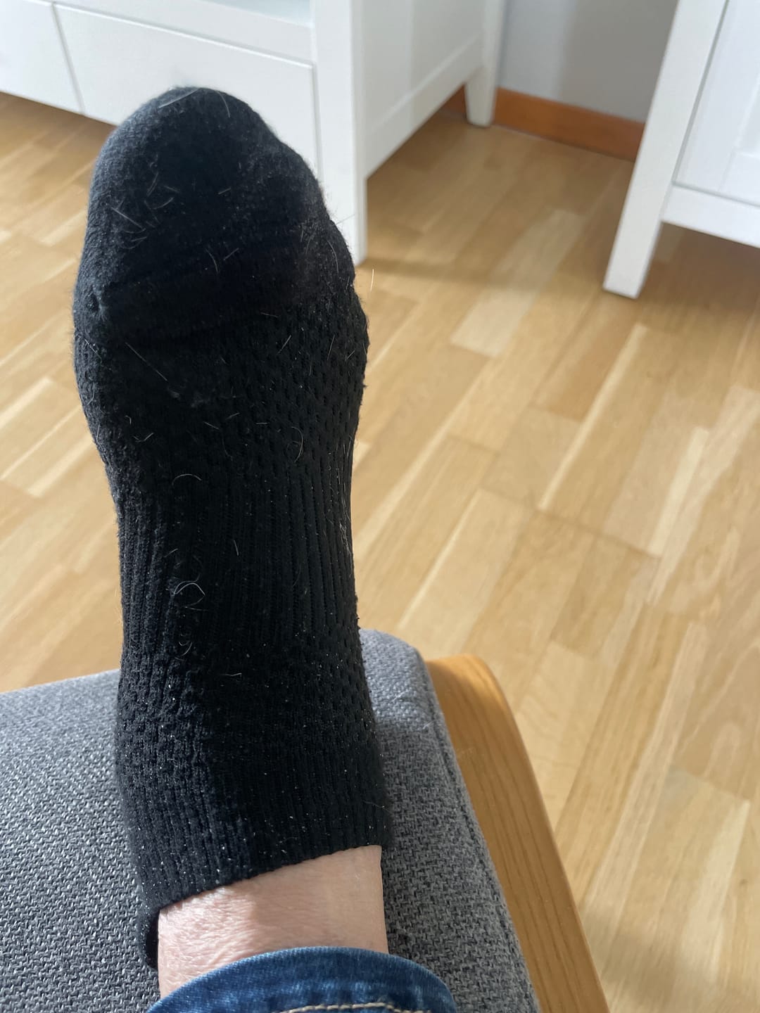Customer photo review of Ankelstrumpor i bambu med mild kompression