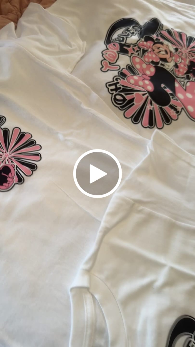Customer video review of DTF Transfer by Size & Qty