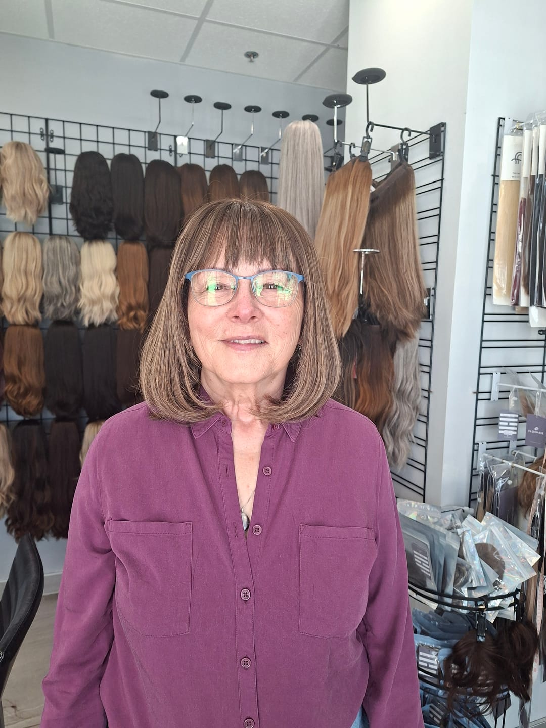 Customer photo review of 15" Lux Lace Wig - Iced Truffle (M)