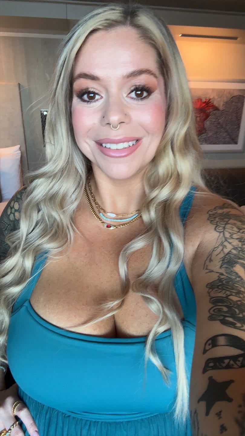 Customer photo review of Scarlett Stone Necklace