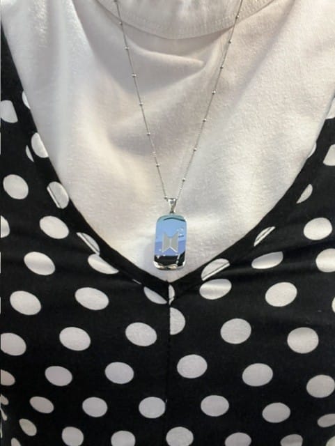 Customer photo review of Army Dog Tag Necklace