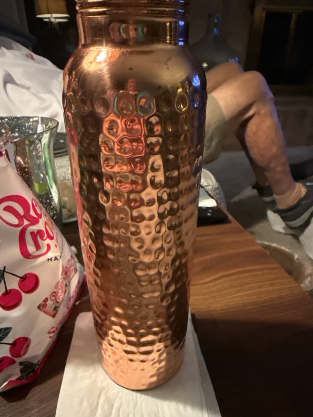 Customer photo review of Himalayan Ayurvedic Pure Copper Bottle