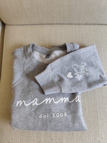 Customer photo review of La migliore Mamma - Maglione personalizzato con stampa 3D con nomi