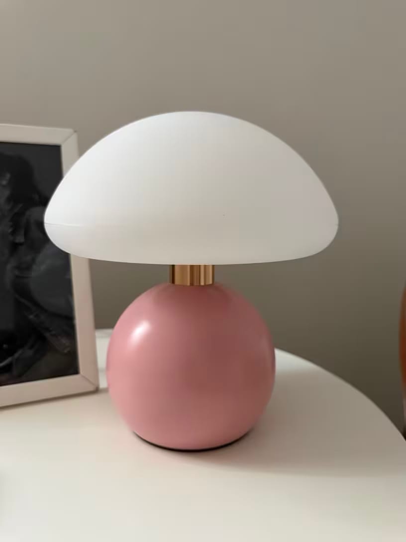 Customer photo review of Glow Mushroom Lamp